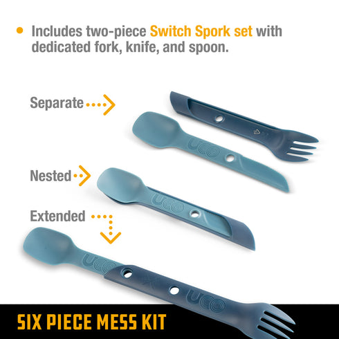 UCO 6 PIECE MESS KIT 六件餐盒套裝